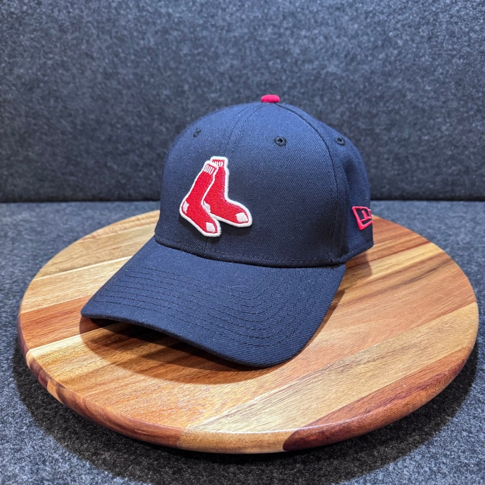 New‎ Era 39THIRTY Boston Red Sox Hat Navy Blue MLB Stretch Fit Cap Small Medium